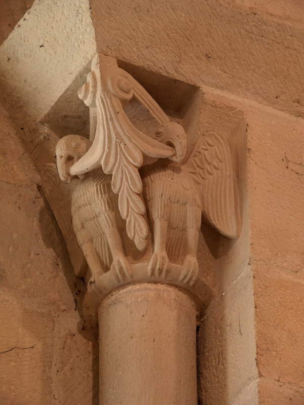 CAPITEL DEL CILINDRO ABSIDAL - PAREJA DE AVES